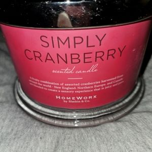 Homeworx by Slatkin & Co Simply Cranberry Candle 18oz